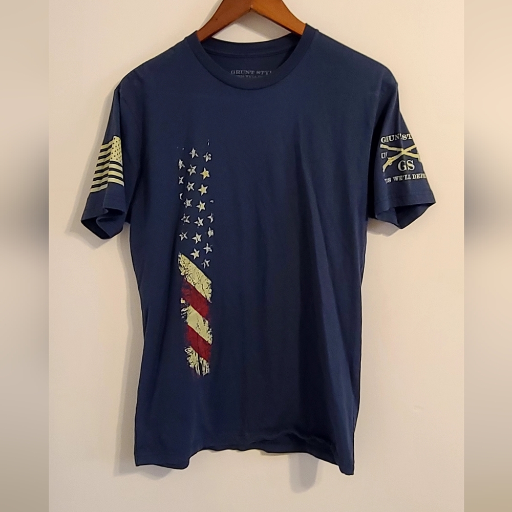 Grunt Style Navy Blue Patriotic Tee